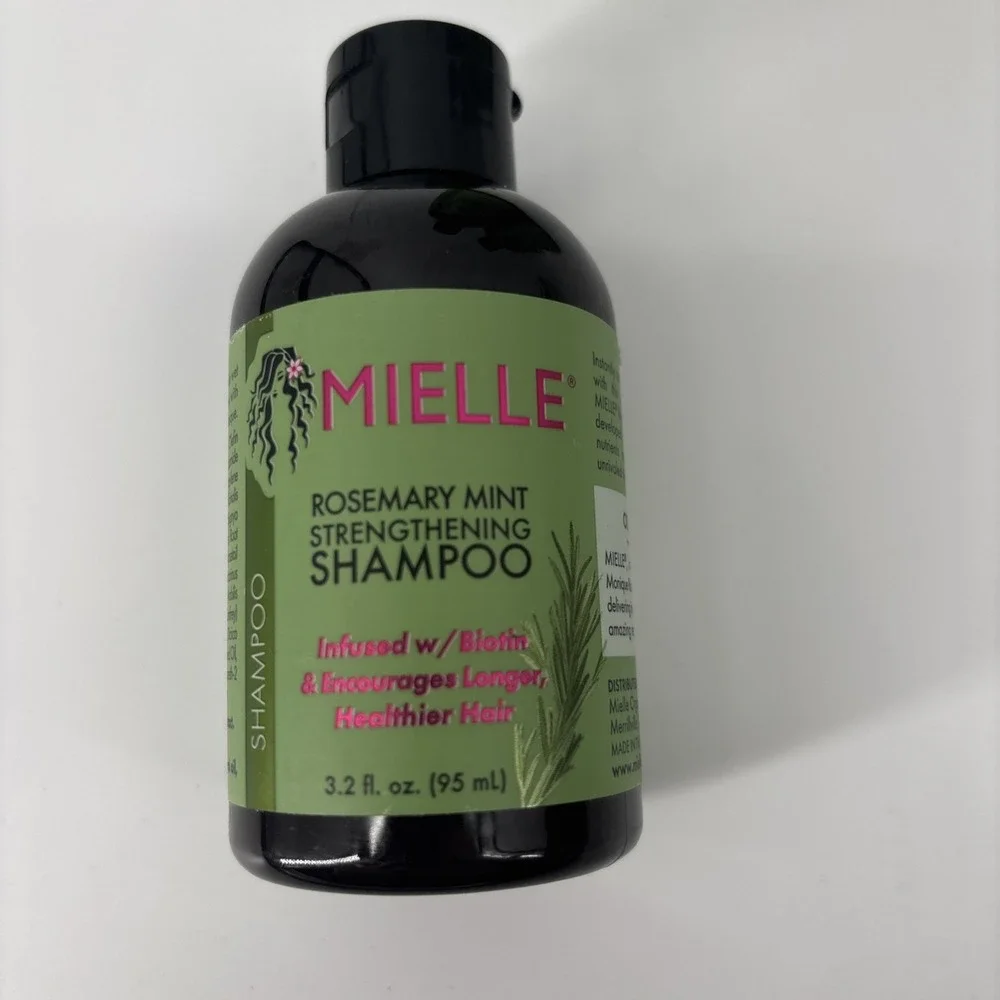 Lot of 3 NEW Mielle Organics Rosemary Mint Strengthening Shampoo‎ Travel Size